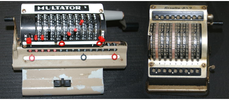 The analogy for an ALU - old mechanical calculators